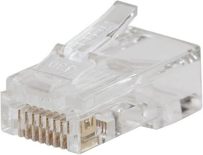 ORIGINAL KLEIN TOOLS CAT6 PASS-THRU RJ45 DATENSTECKER STECKER VERGOLDET
