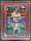 2025 Topps Chrome Mookie Betts Image Variation Red Speckle Refractor #/5 Dodgers