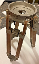 Antique 6" bowl Wooden Baby Cine Camera Tripod Legs Circa 1940s-50's