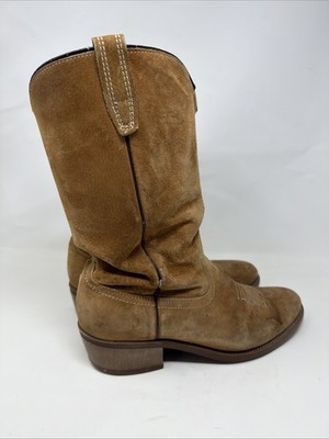 40s Vintage Dunn & Co 7 3/8 59cm オープンロード Vintage Wolverine Cowboy Boots Womens Size 8.5 D Brown Suede