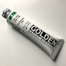 Golden Artist Acrylics Ser 4 Heavy Body 1250B-2 Permanent Green Light 59 ml/2 oz