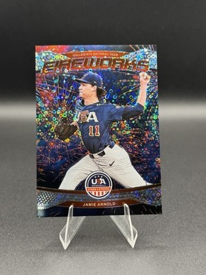 2026 Panini Stars & Stripes Prizm Baseball Jamie Arnold #1 Fireworks Disco Prizm