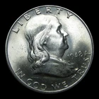 1948 Franklin Half Dollar Silver ---- Gem BU FBL Condition Coin ---- #KK537