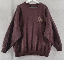 Abercrombie Fitch Sweatshirt Soft A F Collection Embroidered Boot Womens Large