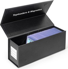 Trading Card Storage Box Toploader Magnetic Closure Vertical Holder