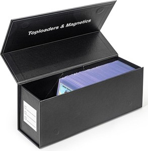Trading Card Storage Box Toploader Magnetic Closure Vertical Holder