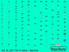 ModelMaker 1/72 TS-11 Iskra Stencils (decal)