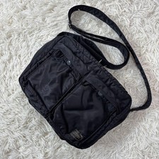 PORTER Yoshida Tanker 2Layer Shoulder CrossbodyBag Black Made in Japan Authentic