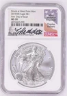2019 (W) SILVER EAGLE STRUCK AT WEST POINT NGC MS70 Auth Signed Charles Vickers