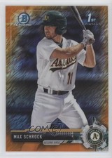 2017 Bowman Chrome Prospects Orange Shimmer Refractor 24/25 Max Schrock c5r