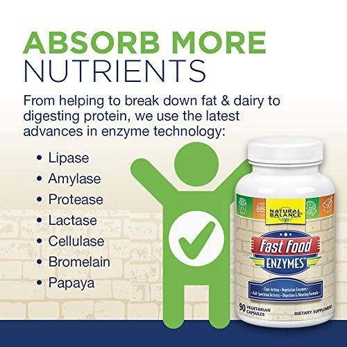 Enzimas de comida rápida Natural Balance, 90 cápsulas Foto 3 de 4