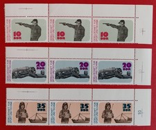 DDR 1977, Mi.-Nr. 2220&ndash;2022**, 25 Jahre GST",  je 3x postfrisch als Satz