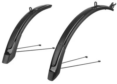 Polisport Schutzblech Set MTB 26-29 Zoll 65mm Schwarz Verlängerbar