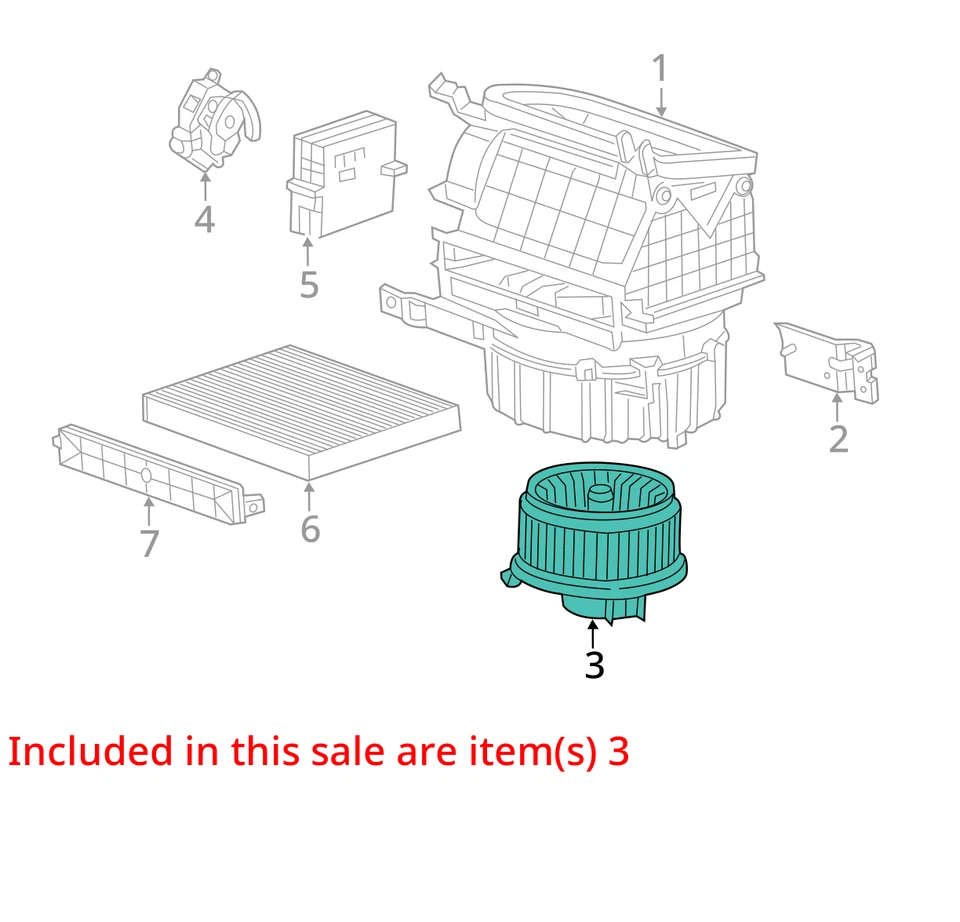 2018 Acura TLX Heater AC Blower Motor OEM 168K Miles - LKQ415423836 - Изображение 4 из 4