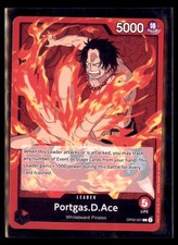 One Piece Pillars of Strength OP03-001 Portgas.D.Ace Red Leader