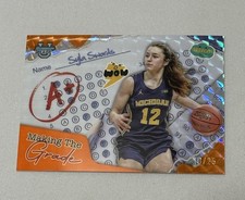 2024-25 Bowman's Best U Making the Grade Orange Geo Syla Swords /25 Michigan