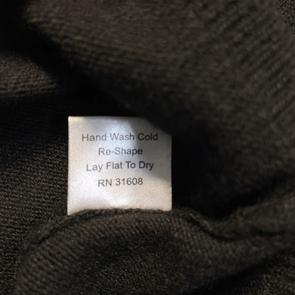 Suéter JO S A BANK RESERVE Para Hombres Cuello en V Lana Italiana Mezcla de Cachemira XL Negro Foto 4 de 4