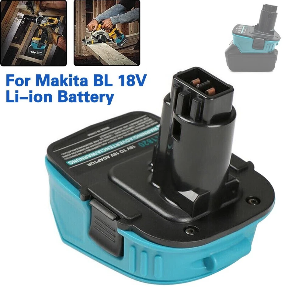 Adaptador Convertir Para Batería Makita LXT 18V a Herramienta Batería Dewalt XR DCB 18V
