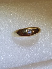 Bague jonc Or jaune 18 carats  T55  - Gold Ring 18k 750