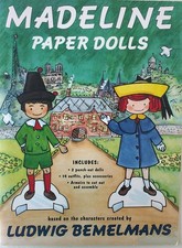 Madeline Paper Dolls 2 Dolls 14 Outfits Accessories Armoire Book EC