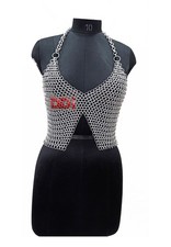 Handmade Chainmail Top Aluminum 10mm Butted Ring Cosplay Armor Fantast Costume