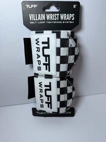 16" Villain Wrist Wraps - Checkerboard (Black/White) - Picture 1 of 2