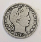 1910 Barber Silver Half Dollar- KEY DATE! T383