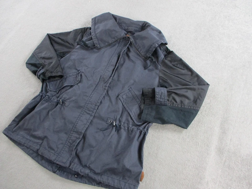 Coach Jacket Womens Medium Drawstring Waist Lightweight Windbreaker Coat - Image 2 of 4