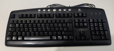 Logitech Y-ST39 Wired Full-Sized UK Keyboard, 105 Keys, Black (P/s2 - Not USB)