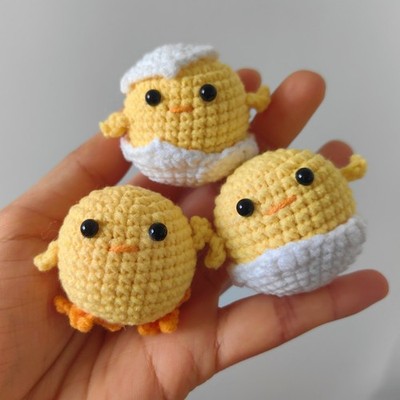 Crochet Chicks Kit(3PCs)