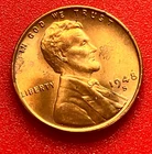 1948-S Lincoln Wheat Cent Penny GEM RED BU From an Original Bank Roll
