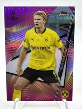 2020-21 Topps Finest UCL Pink Refractor 13/125 Erling Haaland #24 4k8
