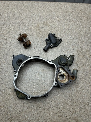 #ad 1993 HONDA CR125 CRANKCASE INNER CLUTCH amp; WATER PUMP COVER Cr 125 Case $59.99