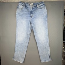 Abercrombie Fitch Jeans Womens 33 Curve Love Blue 90s Straight Ultra High Rise