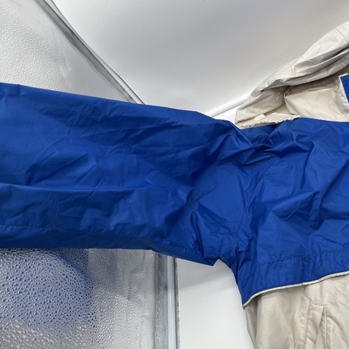 Vtg Large Adidas Track Jacket Full Zip Blue White YKK Trefoil USA Nylon Goretex - Picture 4 of 24