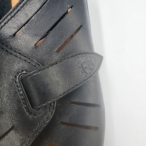 Ariat Damengröße 9,5 schwarze Ledersandale – niedriges Plateau – Slipper - Bild 2 von 11