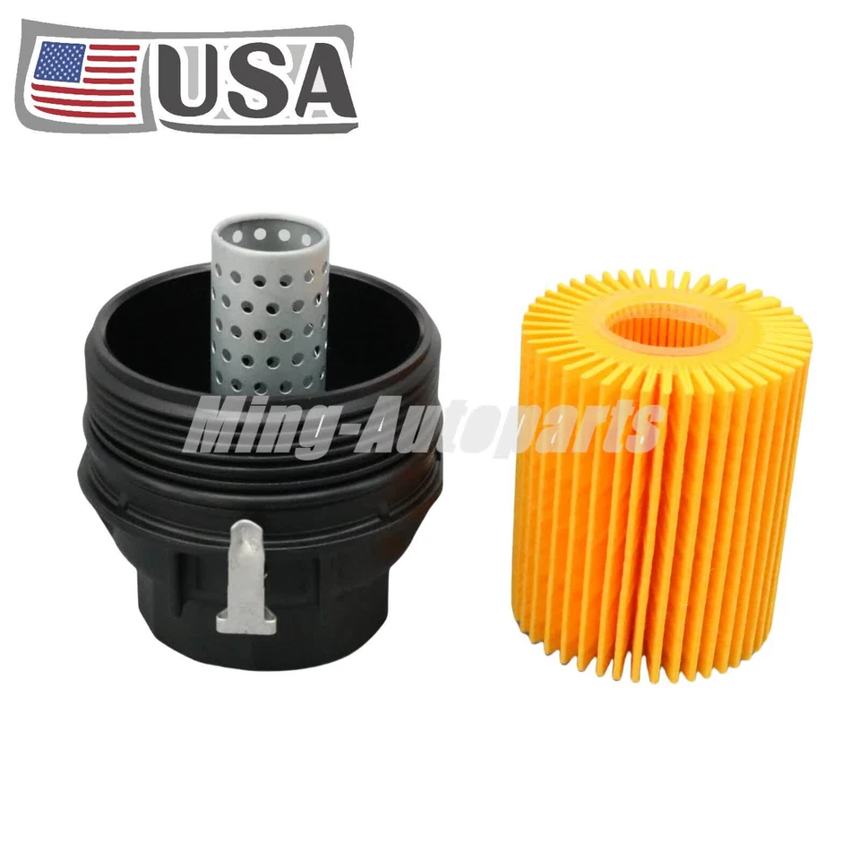 Oil Filter Housing Cover＆Oil Filter For 2016-2024 LEXUS RC300 IS300 RC350 New Foto 2 de 4