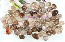 Wholesale Lot 2 Lbs Natural Rutilated Quartz Tumble Crystals Healing Energy