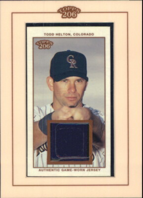 A1597-2002 Topps 206 Relikte #THE3 Todd Helton Uni E3 - NM-MT