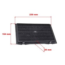 Filtro Ai Carboni Attivi MOD 41 230 x 164 x 20 mm Cappa Cucina Elica
