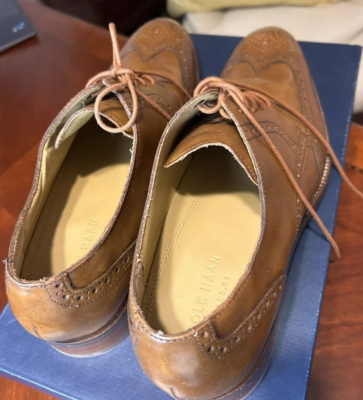 Cole Haan Shoes Men Madison Wing Ox II Size 11 British Tan Leather New Wingtip Cole Haan Men main image 4