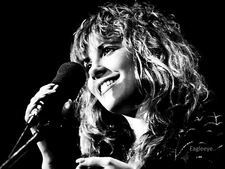 Stevie Nicks Music Fleetwood Mac Gloss Black & White 8x10 Picture Celebrity Prin