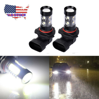 HB4/9006 LED Fog Light Bulbs DRL Driving Lamp Cool White 6000K High Power Lamp