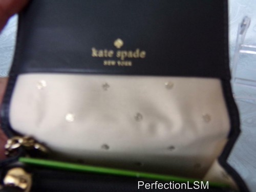 NWT Kate Spade Bow Terrace Darla en Asphalt Black Leather Backpack companion!! - Imagen 2 de 10