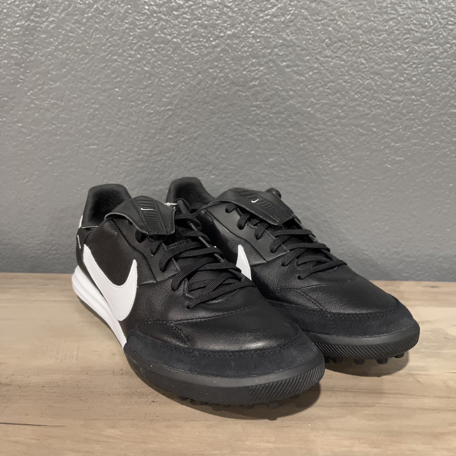 Nike Premier III TF Black White Soccer AT6178010 Men's Size 9.5 Shoes