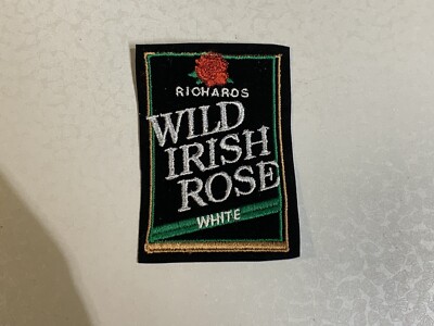 CUSTOM MADE Embroidered Richard s Wild Irish Rose White Wine Patch IRON/SEW ON