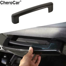 Carbon Fiber Co-pilot Dash Grab Handle Trim Cover for 07-10 Jeep Wrangler JK JKU