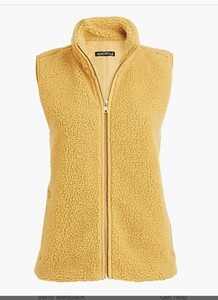 mustard fleece jacket