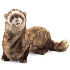 Folkmanis Ferret Plush Hand Puppet, 25"