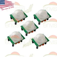 5 Pcs HC-SR501 PIR IR Passive Infrared Motion Detector Sensor Module DIY